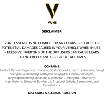 Vune Luxe Black Car Air Freshener Diffuser