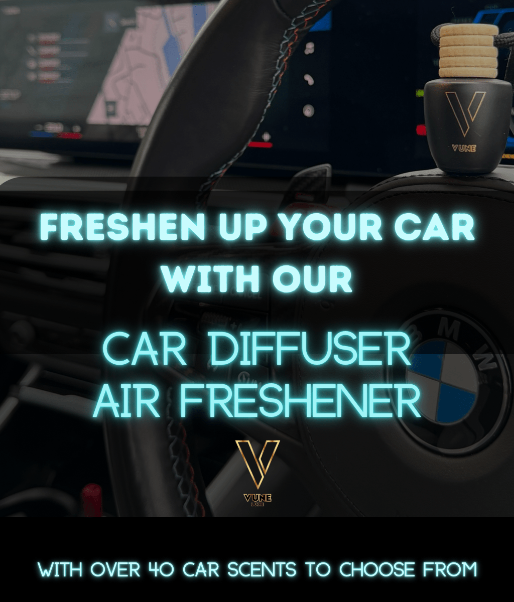 Vune Luxe Black Car Air Freshener Diffuser - Vune Essence